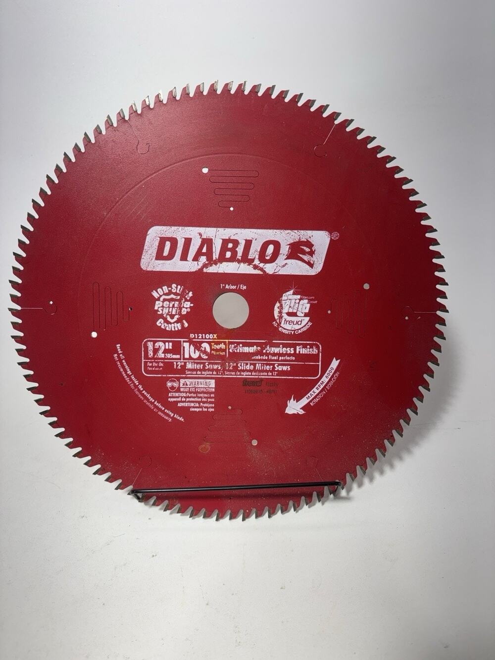 Diablo 12" 100 Tooth Carbide Miter Saw Blade Fine Finish D12100X